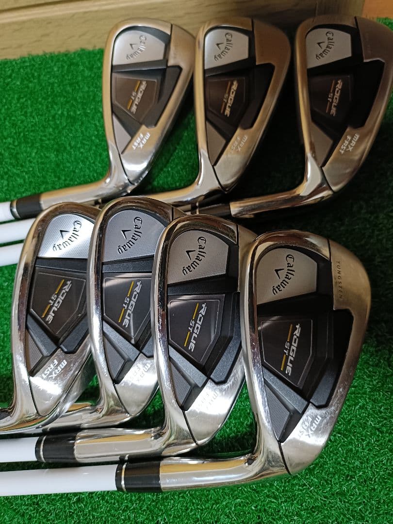 レディースアイアンキャロウェイROUGE ST MAX FAST　Lシャフト7本