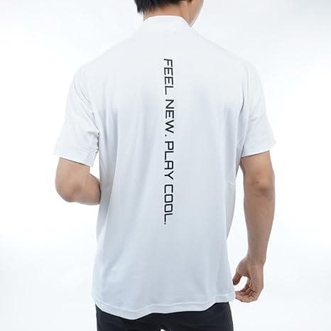 PING ホワイト メンズ 半袖 ハイネックシャツ ゴルフインナー S