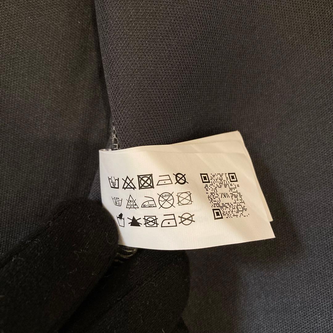 【新品タグ付き】ZARA グレーソフト スクーバファブリックエフェクト パーカー