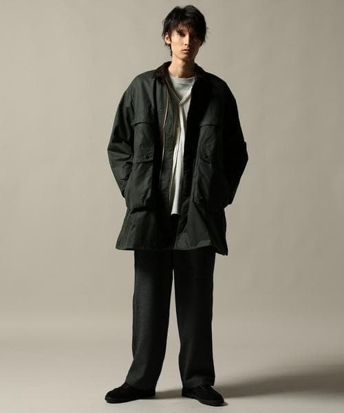 極美品 キャプテンサンシャイン バブアー 19AW オイルド トラベラーコート