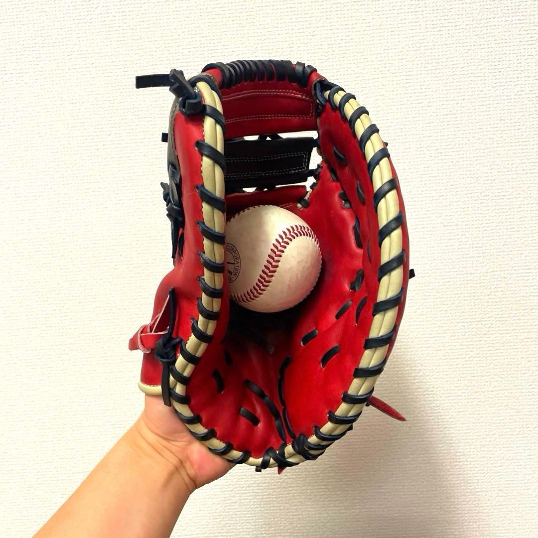 224 ミズノ ビクトリーステージ 極美品 型抜群 軟式 少年 ファーストミット