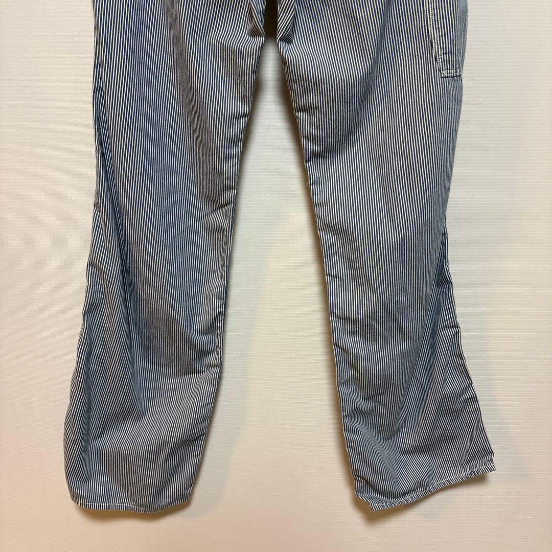オアスロウ orSlow ヒッコリーストライプペインターパンツ　サイズ3 麻混