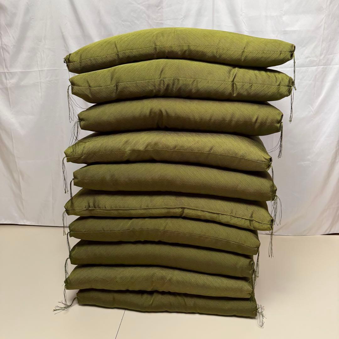 座布団10枚セット まとめ みどり グリーン