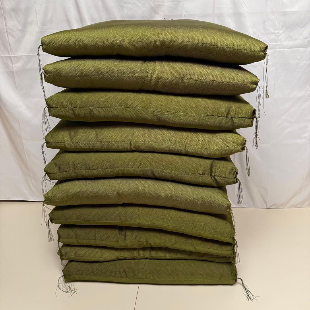 座布団10枚セット まとめ みどり グリーン