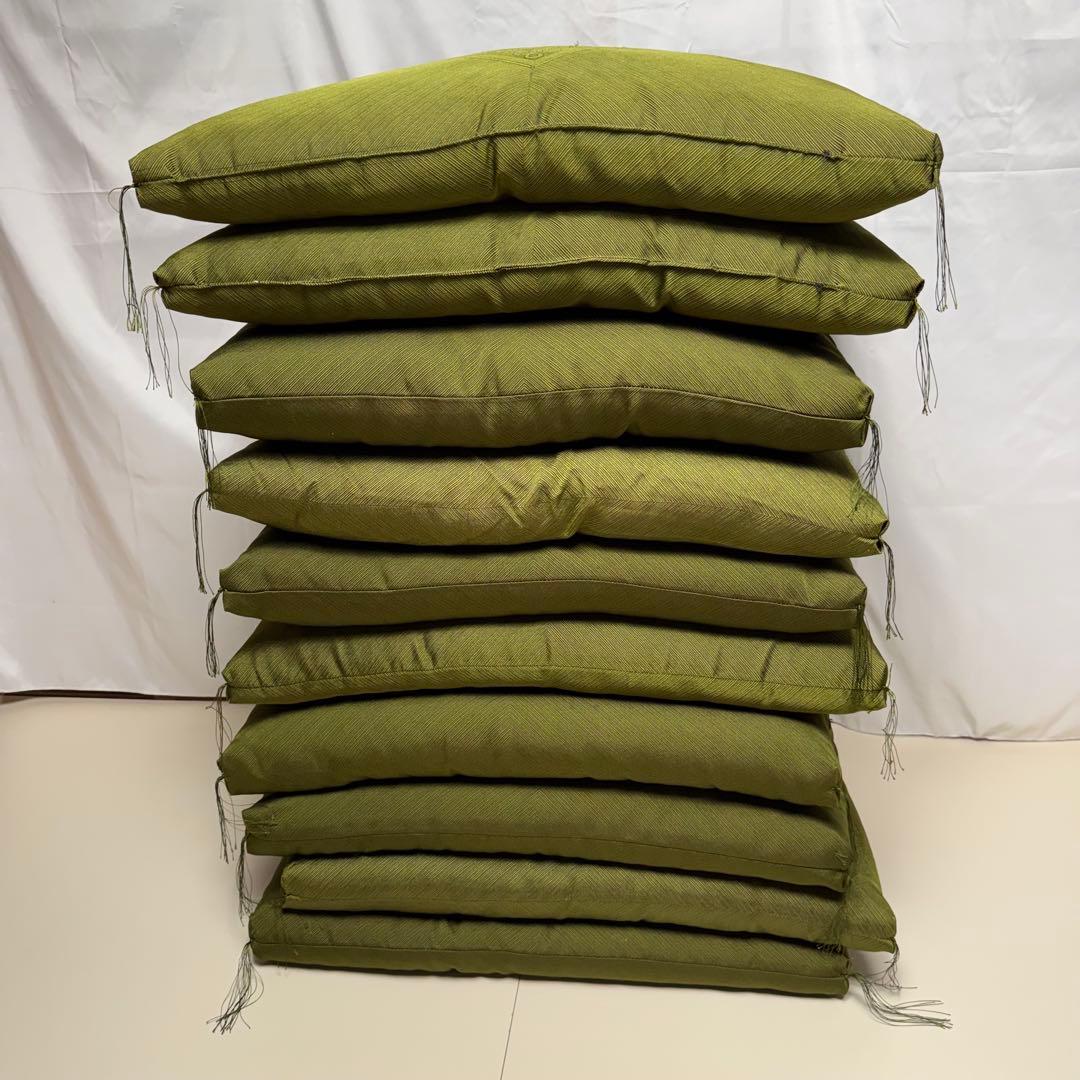 座布団10枚セット まとめ みどり グリーン