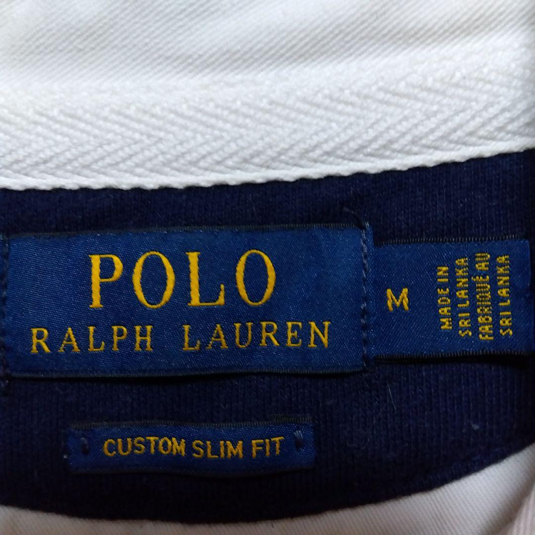 ラルフローレン ラガーシャツ 厚手 ワンポイント ポニー刺繍ロゴ 濃紺 ネイビー