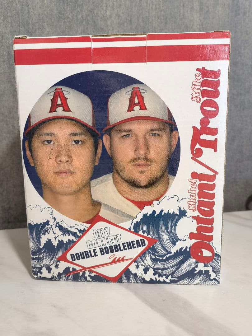 【球場限定】 7月1日先着限定配布 大谷翔平&マイク・トラウト ボブルヘッド