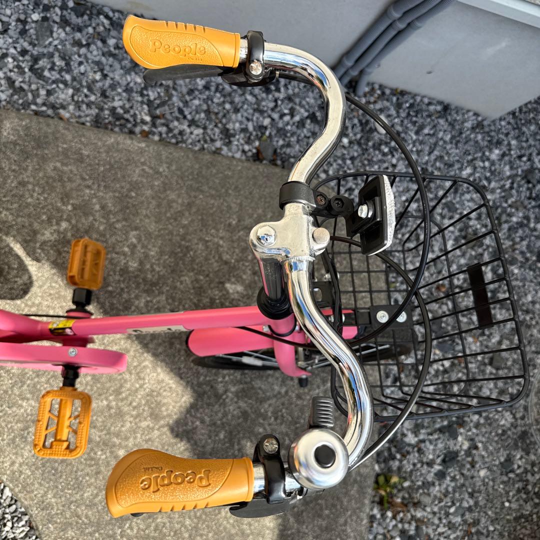 People 子ども用自転車18インチ ピンク　ヘルメット付き トイザらス