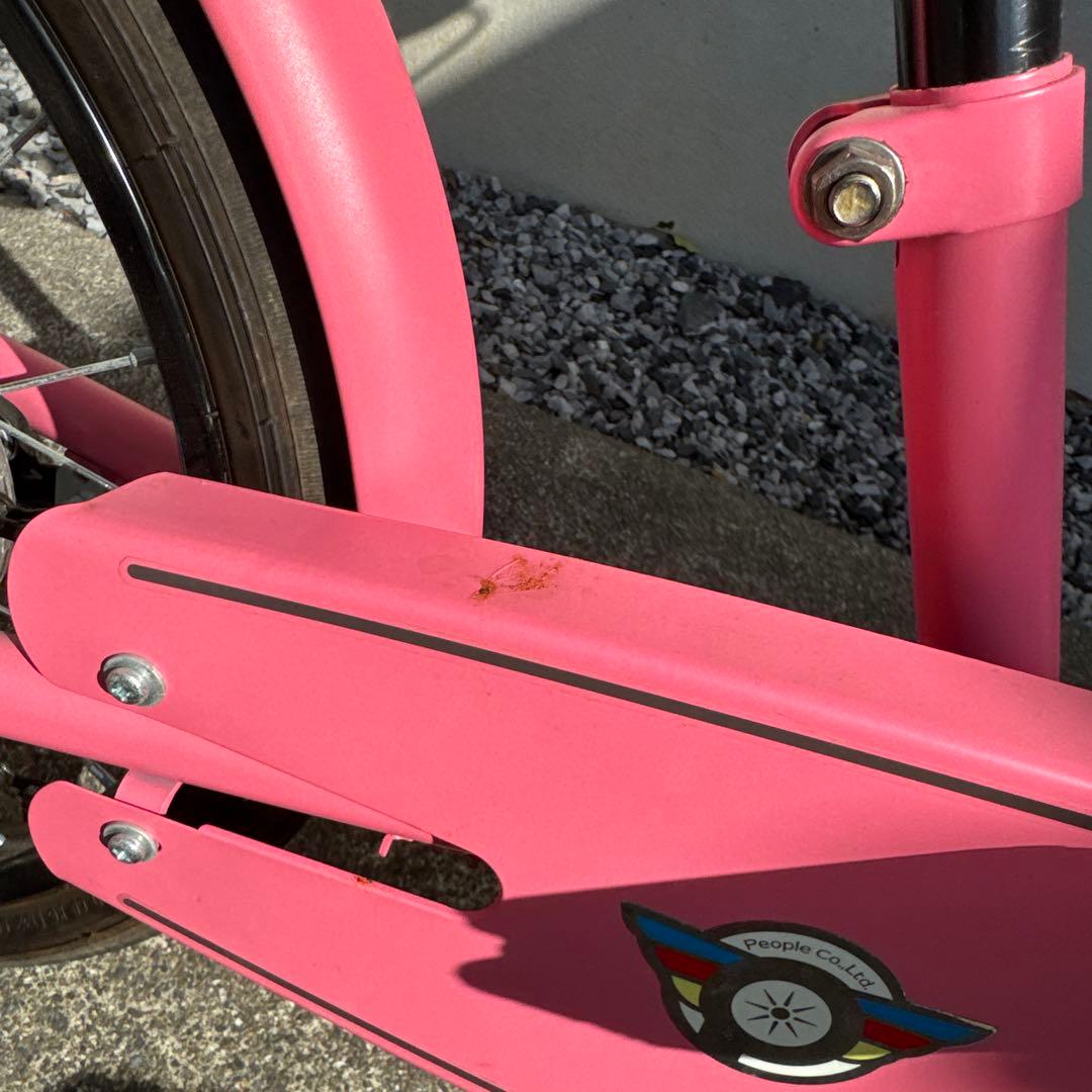 People 子ども用自転車18インチ ピンク　ヘルメット付き トイザらス
