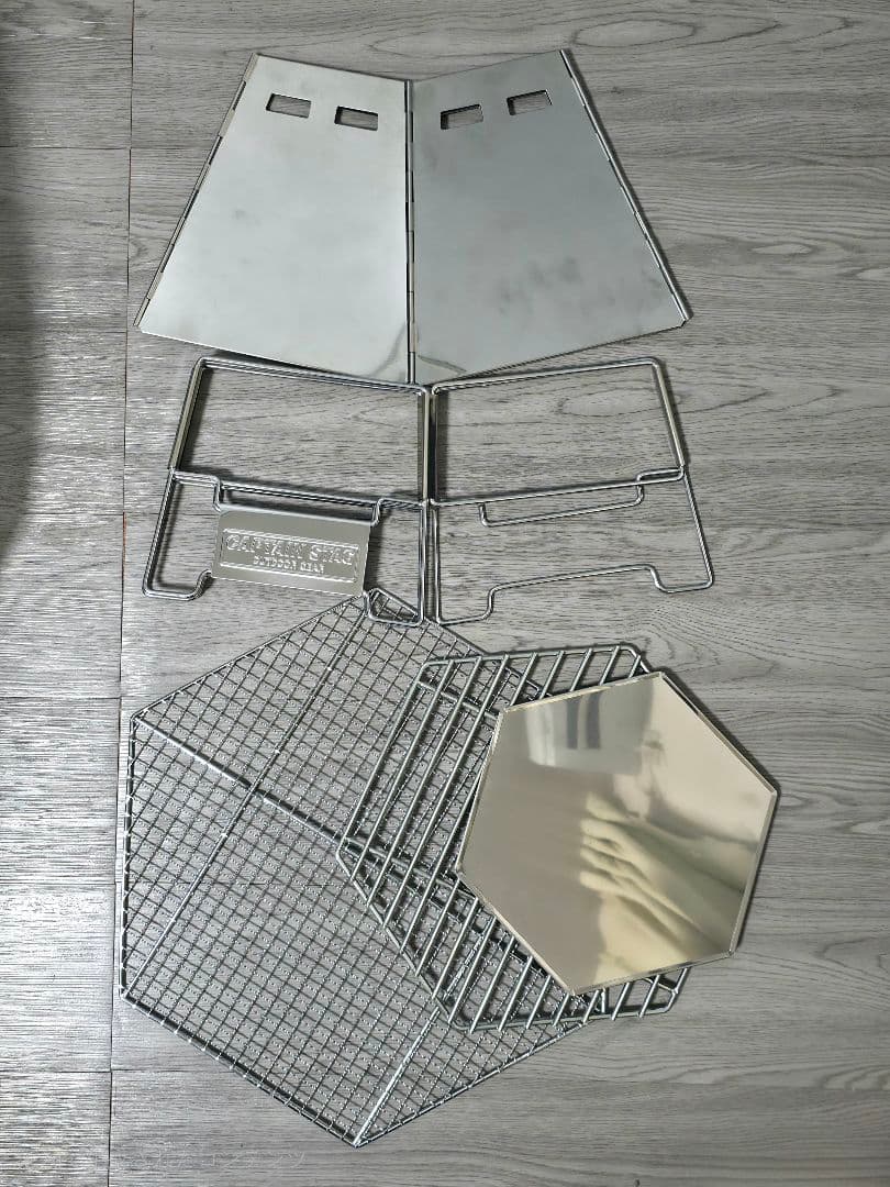 【未使用】キャプテンスタッグ ヘキサグリル ＆ ファイアグリルテーブル セット