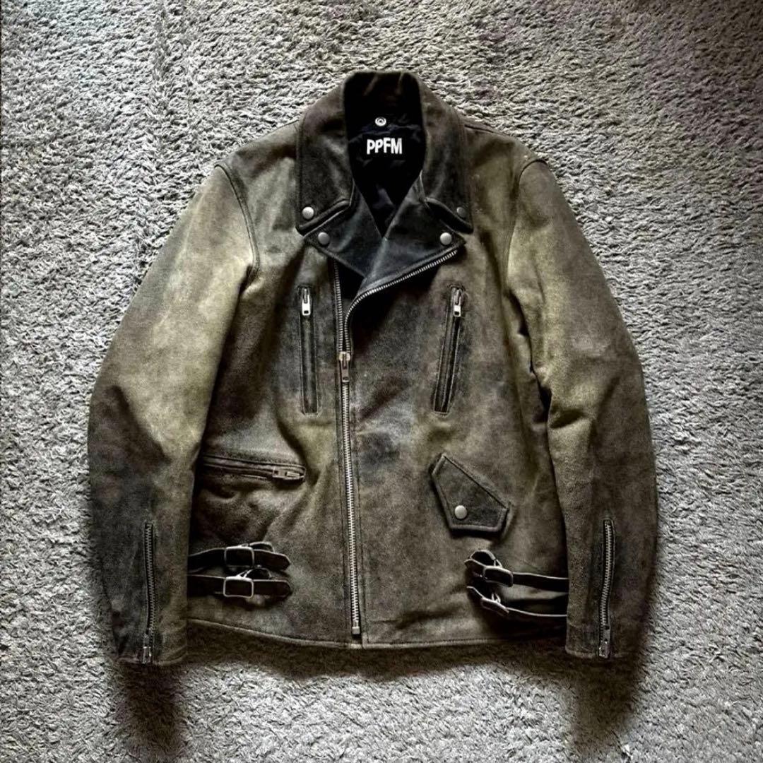 90's PPFM エイジング加工　Riders Jacket VINTAGE