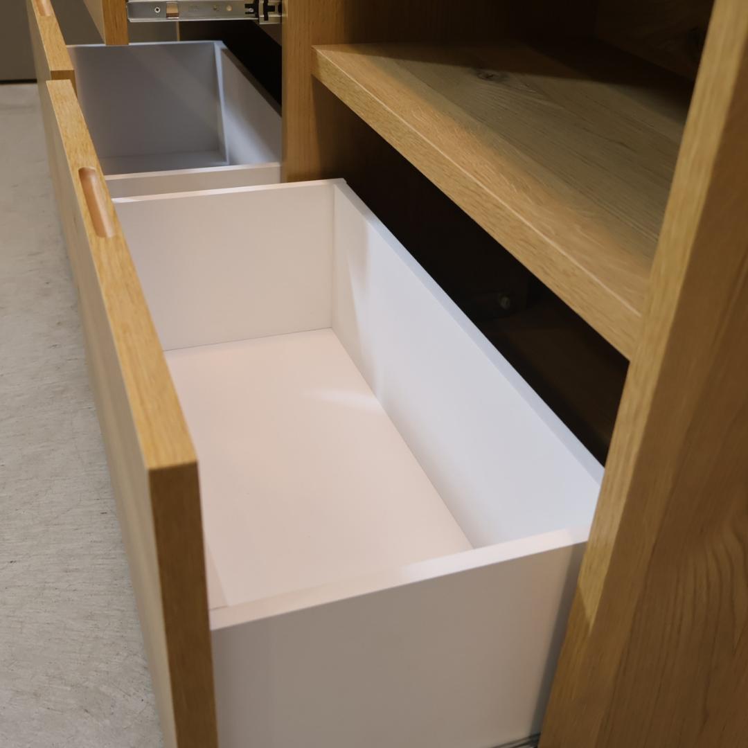 吉川木工 アイランド間仕切りカウンター キッチンボード 食器棚 レンジ台