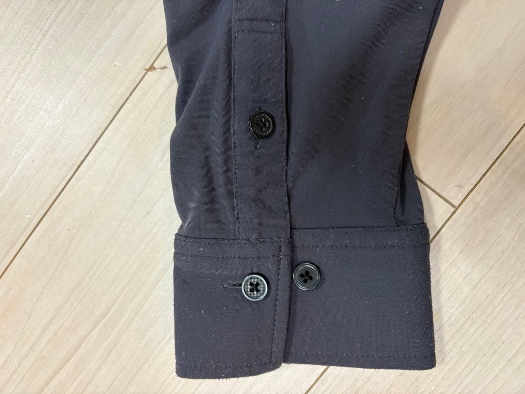 G/FORE メンズ ゴルフウェア 上下セット 長袖ポロシャツ グレー パンツ黒