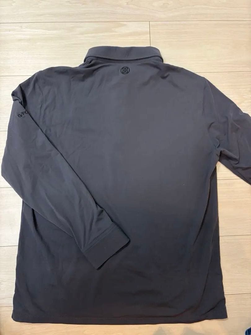 G/FORE メンズ ゴルフウェア 上下セット 長袖ポロシャツ グレー パンツ黒