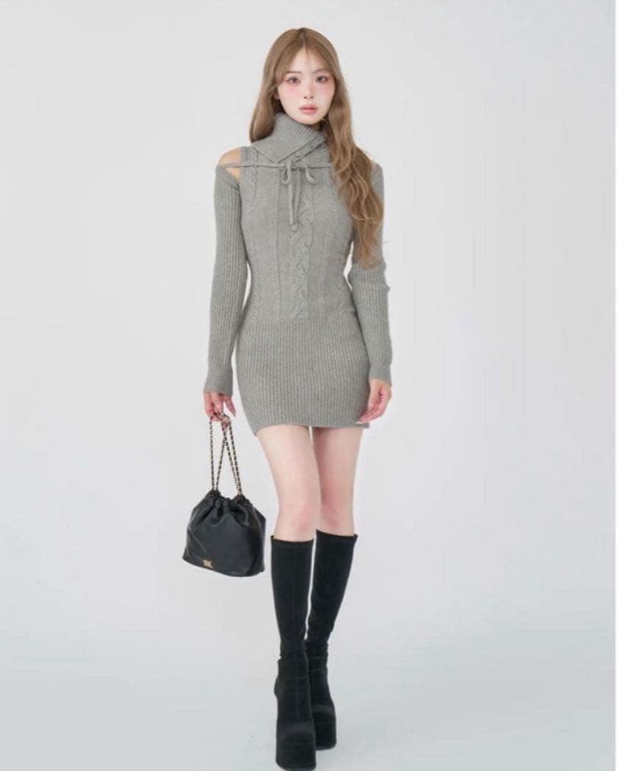 Darichニットワンピ