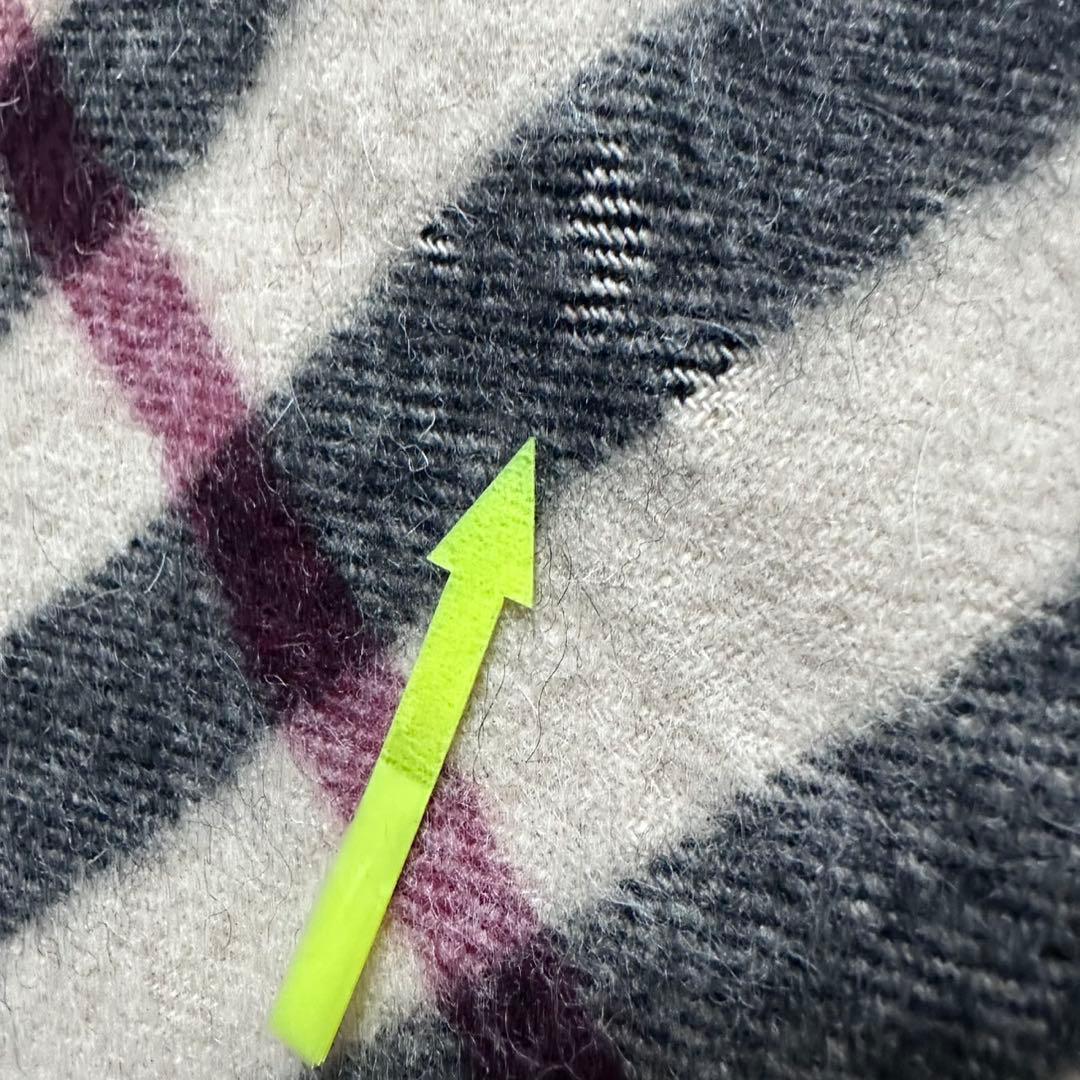 専用‼️バーバリーロンドン　新品タグ難あり　ノバチェックポンチョ　フリンジ　ウール