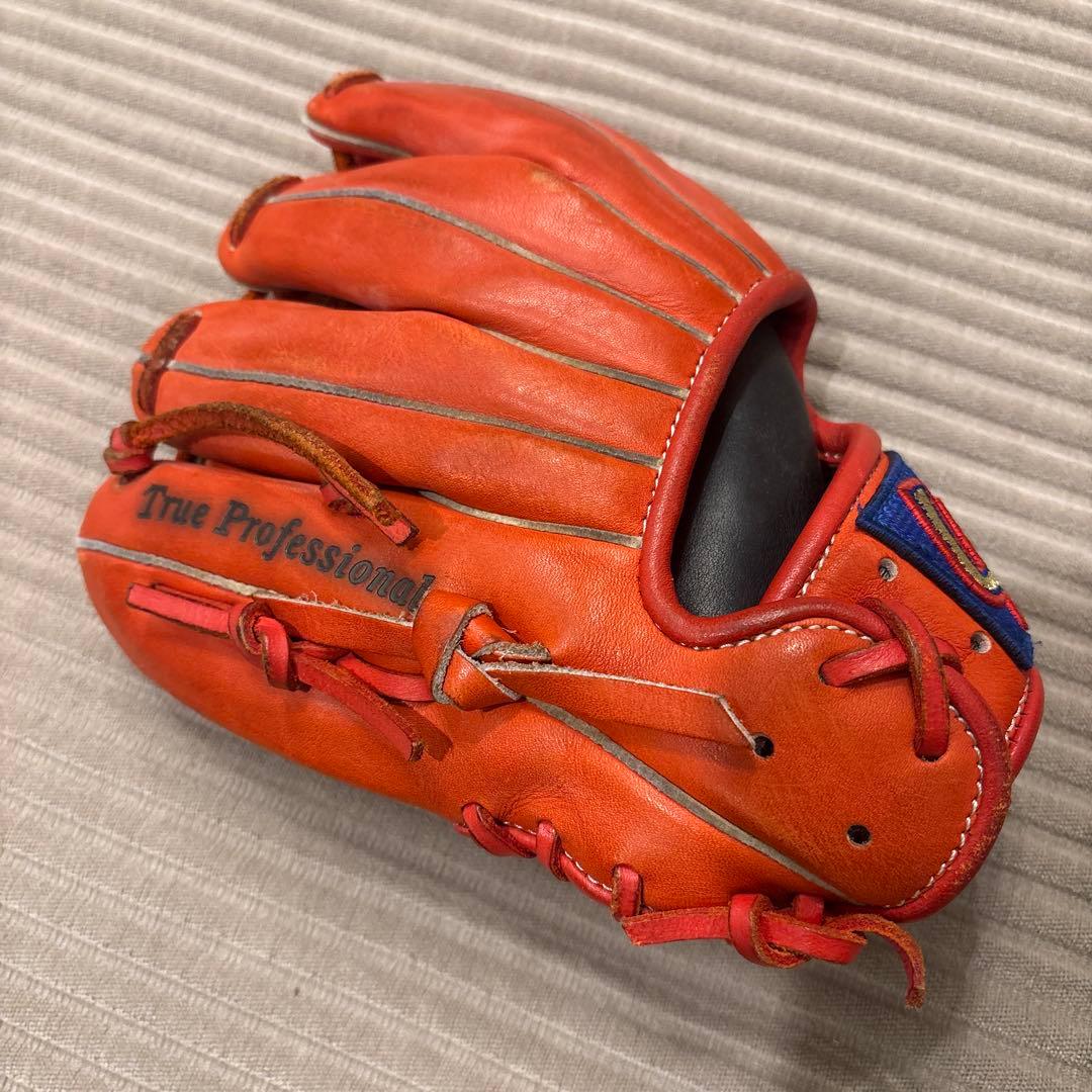 【中古美品】久保田スラッガー KSN-J7 Fオレンジ 少年軟式用グラブ