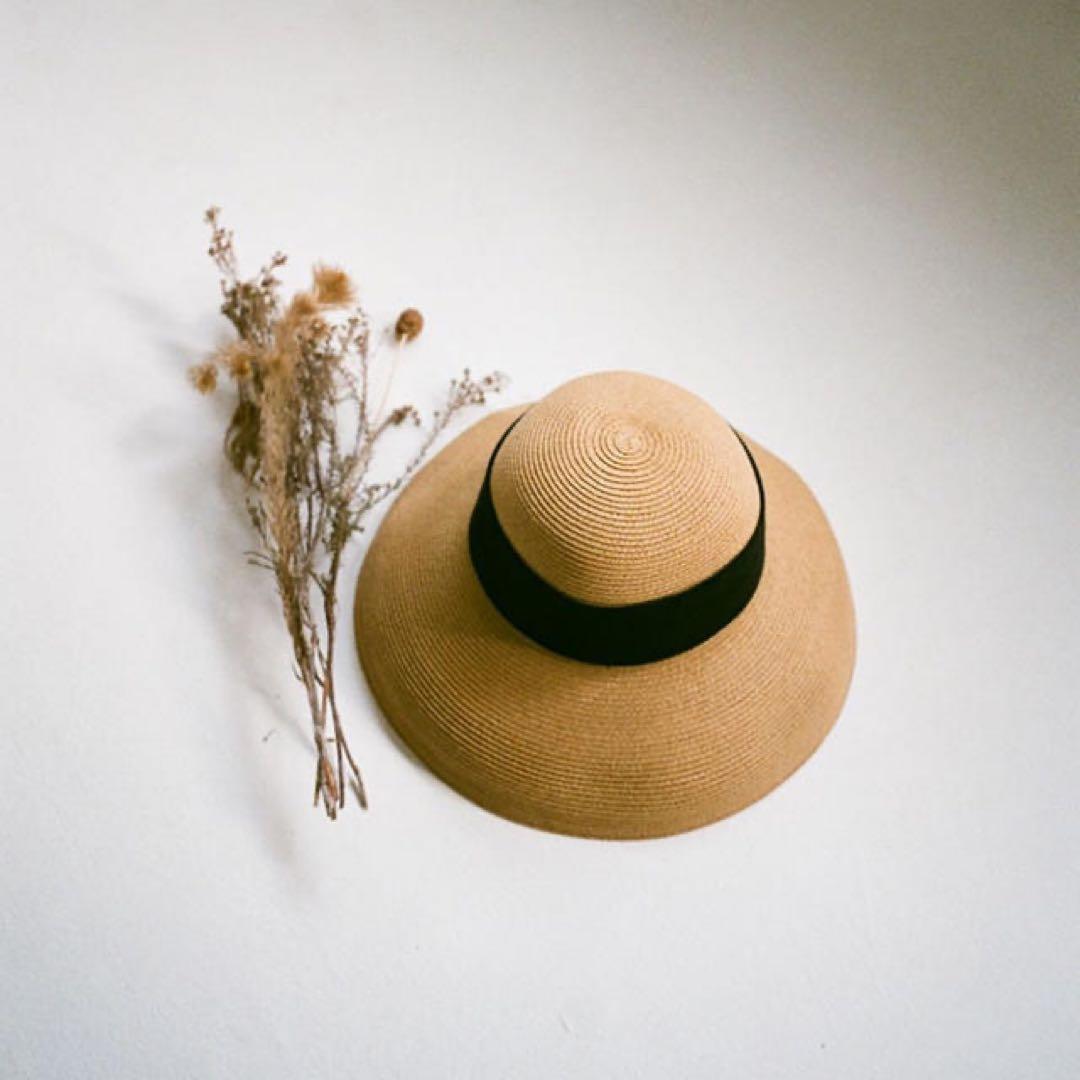 帽子 CLANE / ROUND BRIM STRAW HAT