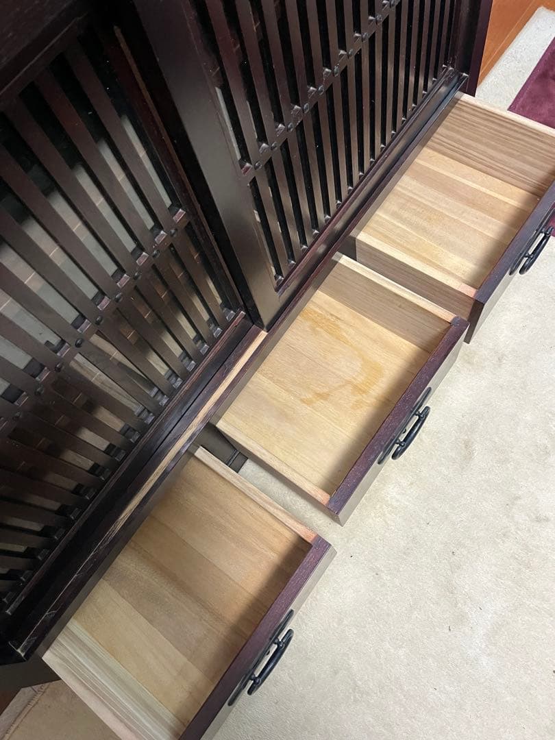 三越で購入　上質な高級水屋箪笥　定価約35万円(茶箪笥、食器棚、収納棚)