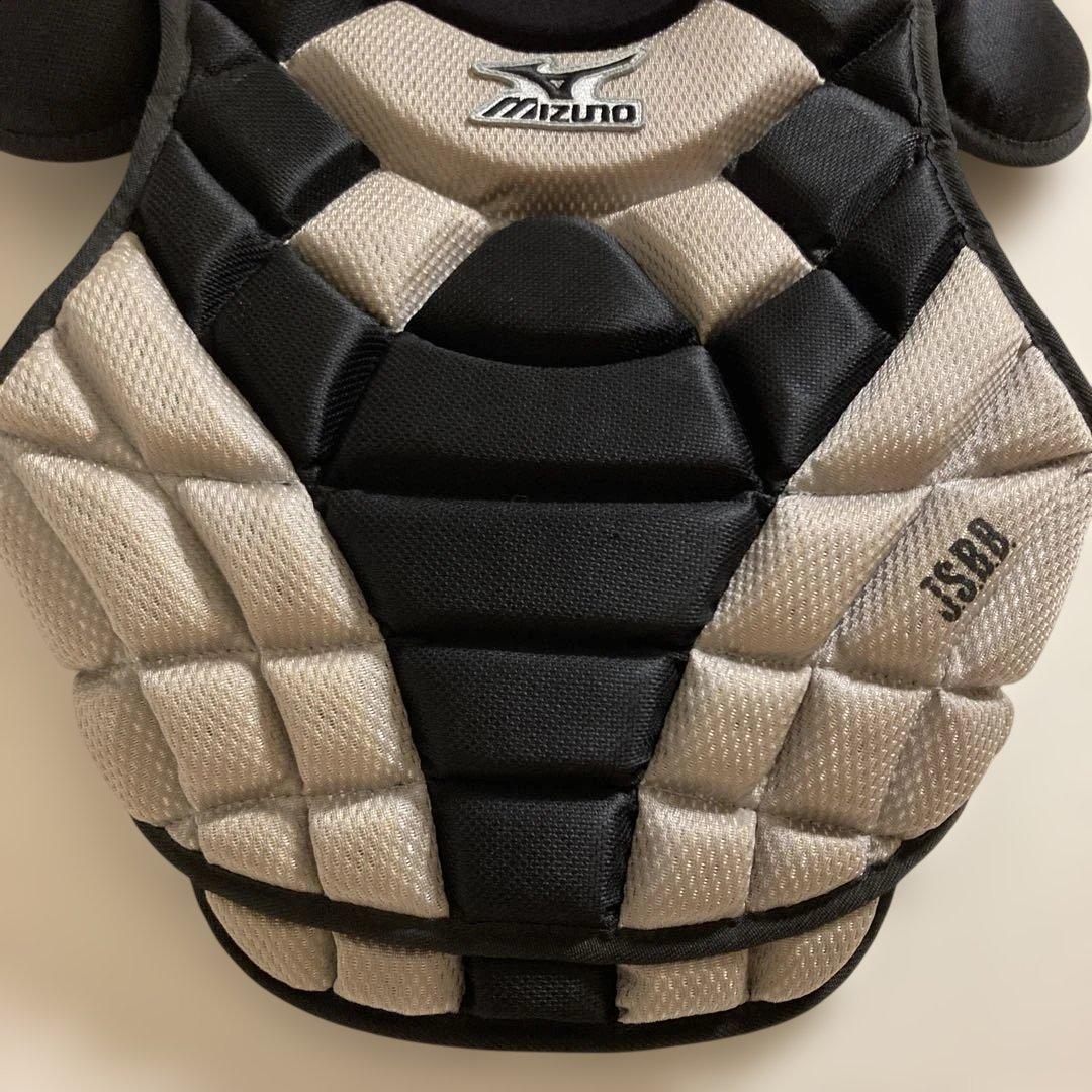 Mizuno Pro キャッチャー 防具 プロテクター 黒　金　一般軟式用