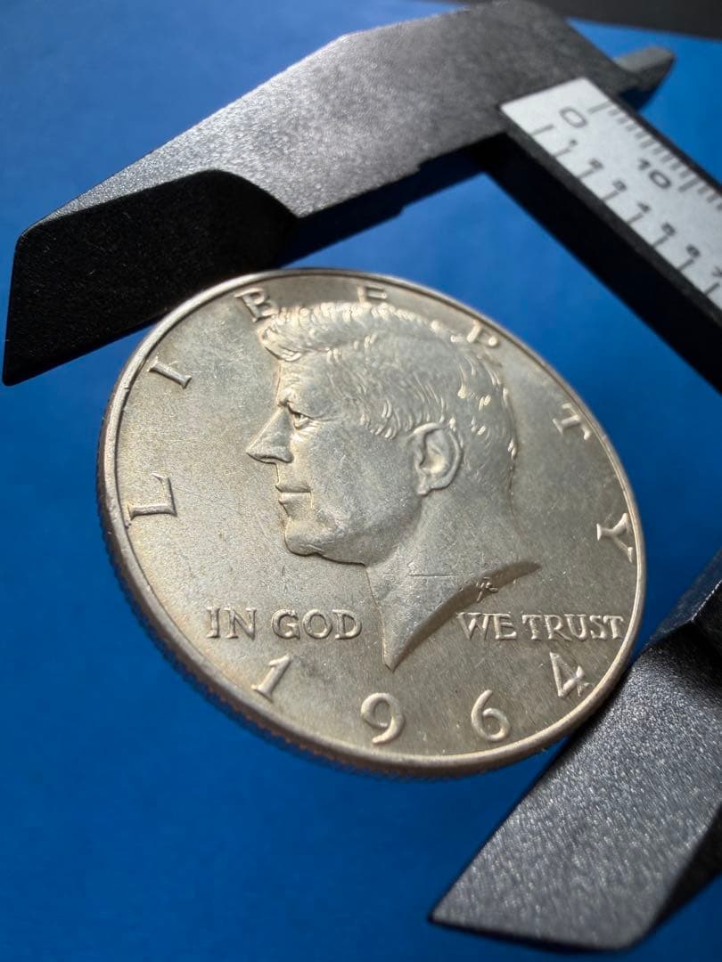 ケネディ　ハーフダラー銀貨　A18　1964年　アメリカ　JFK　50￠