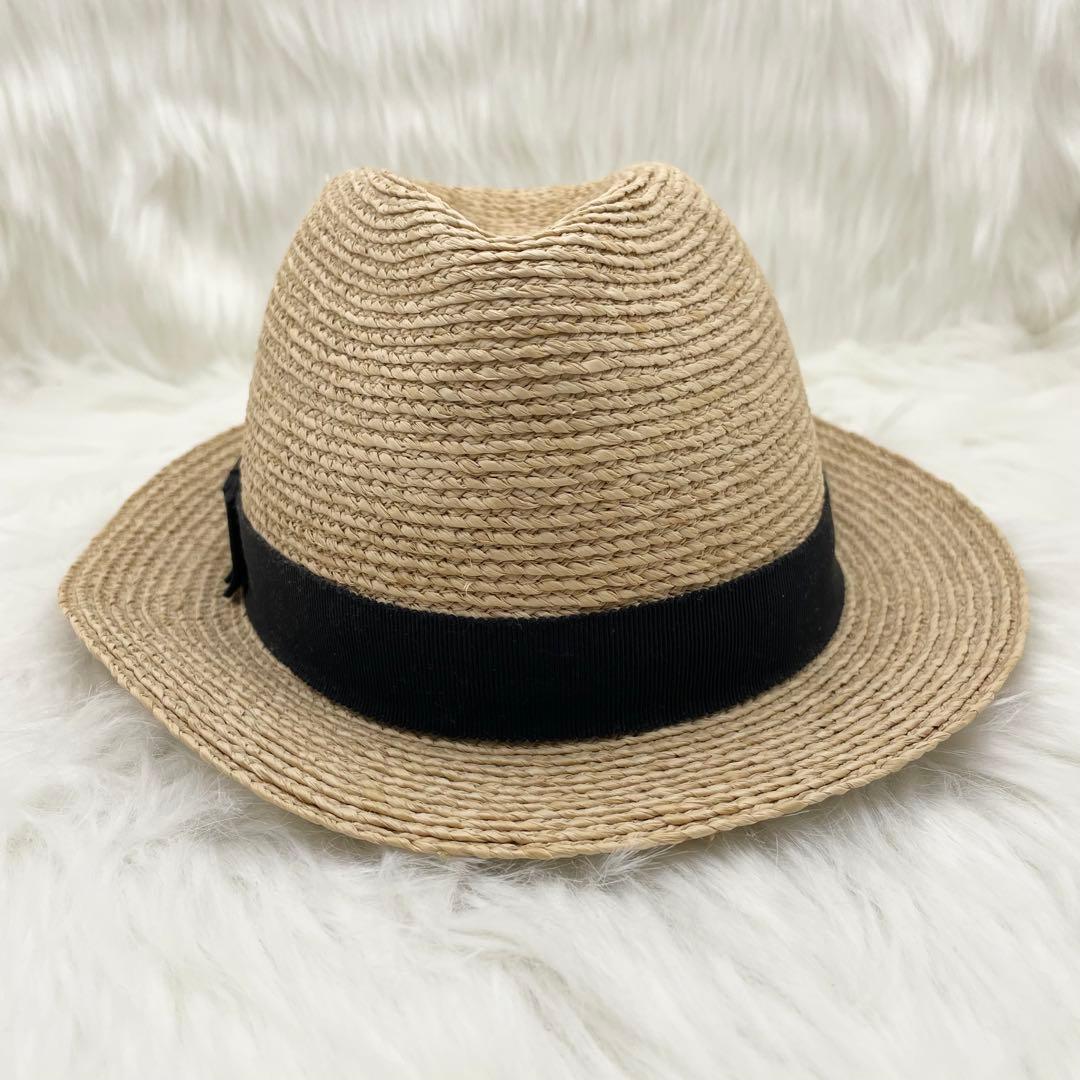 ☆未使用・タグ付☆ ヘレンカミンスキー Avara ラフィアハット 帽子 中折れ