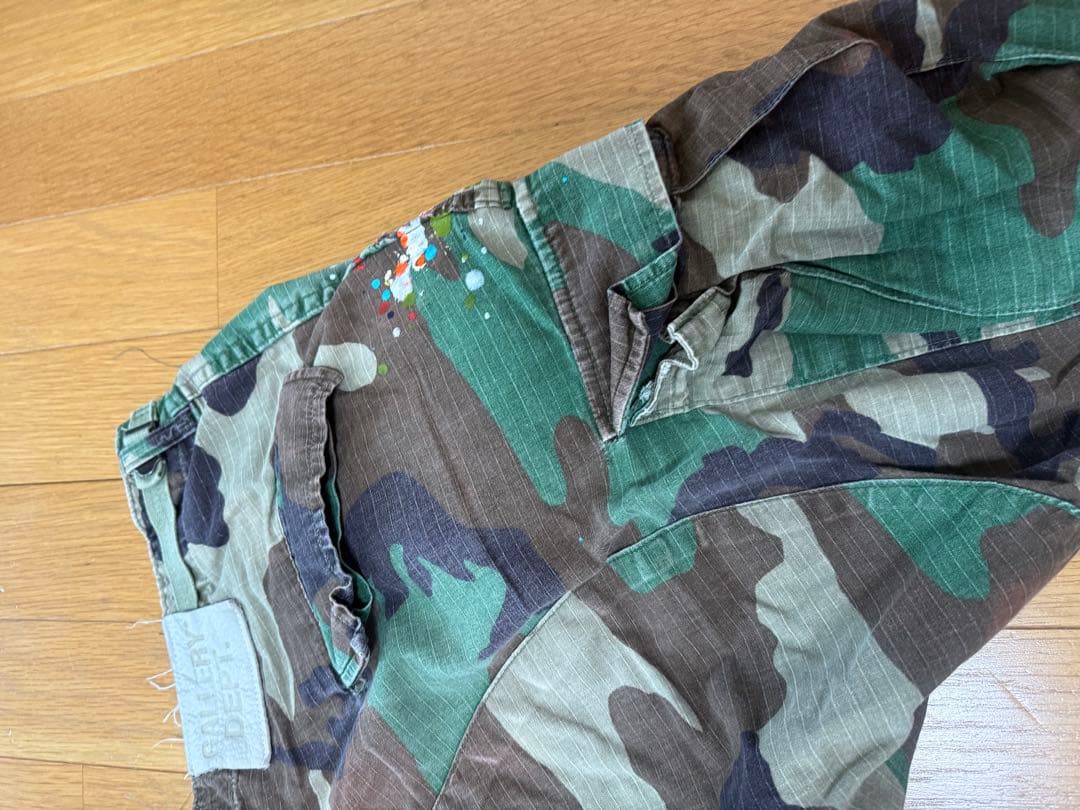 ギャラリーデプト GALLERY DEPT カモフラ　LAフレアパンツ ペイント