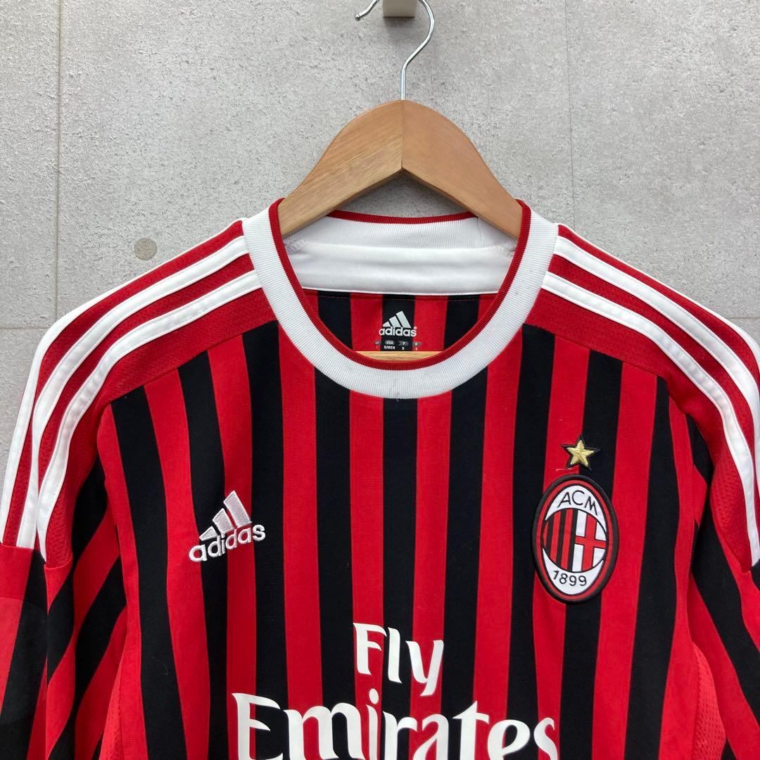 adidas アディダス イブラヒモビッチ ユニフォーム 長袖 M 赤黒白