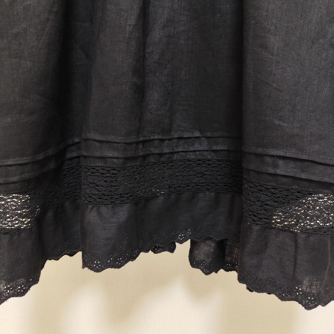 美品 サマンサモスモス 立川限定　リネンスキッパーワンピース