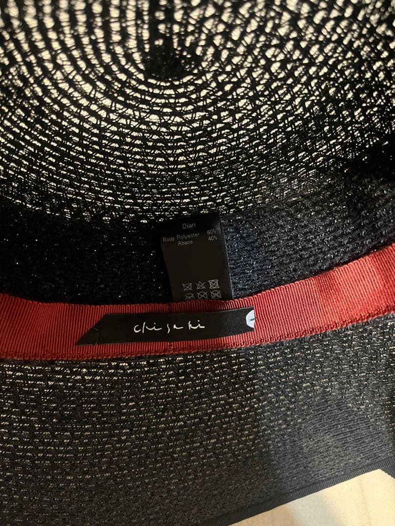 chisaki チサキ　Dian 麦わら帽子　ブラック