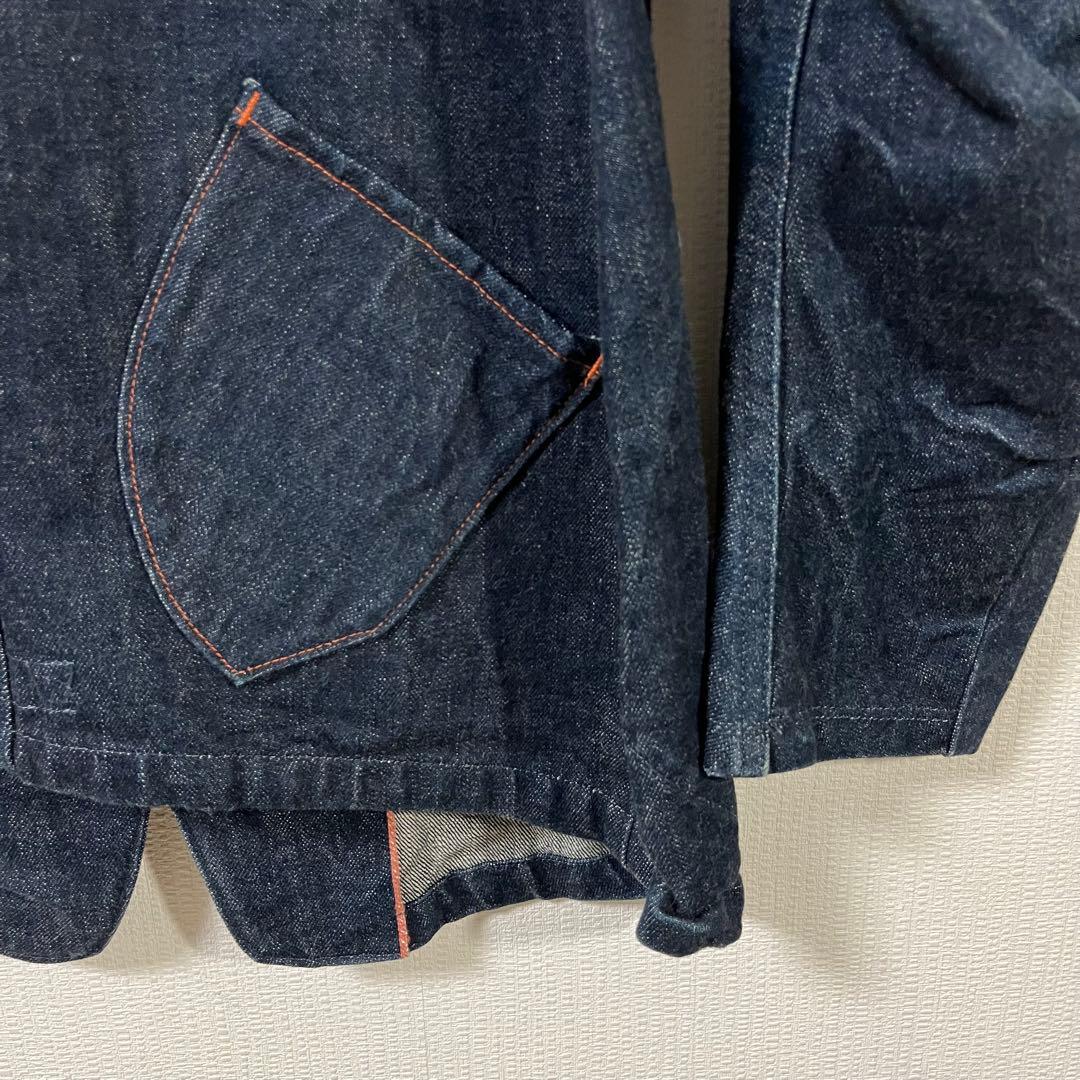 カトー　kato'　3D デニムジャケット　Sサイズ　ネイビー　美品　日本製