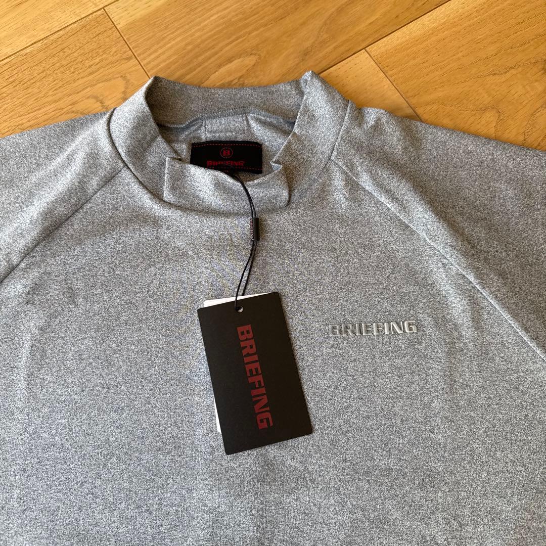 BRIEFING ハイネックシャツ L グレー