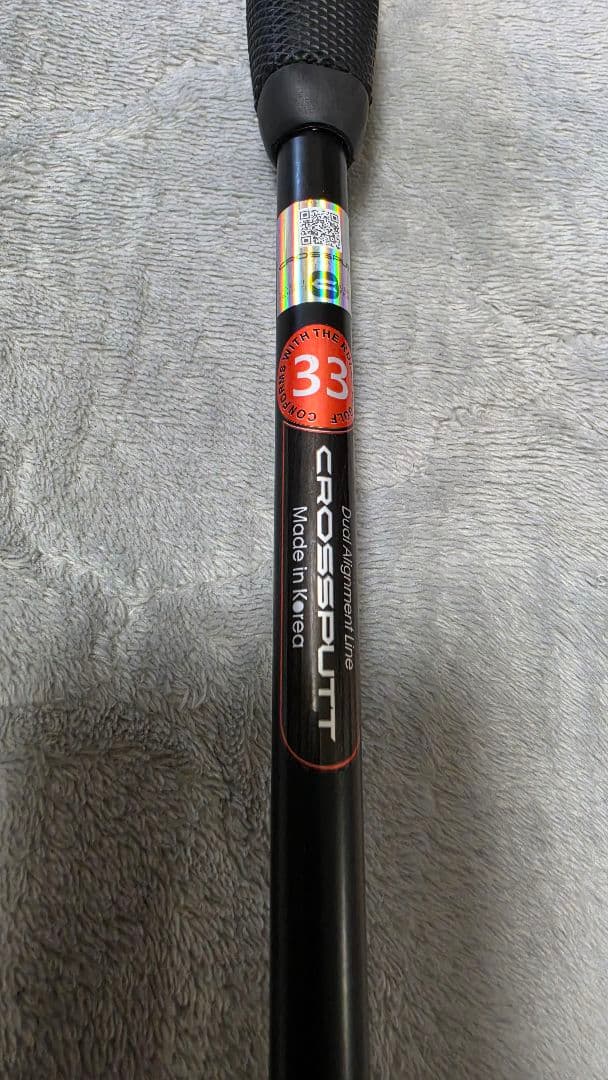 中古　CROSS PUTT TOUR2.0 パター 33インチ ヘッドカバー付き