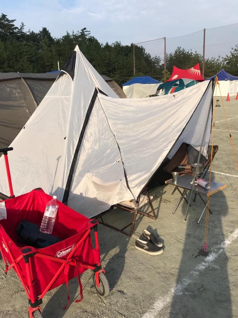 ワンポールテント キャンプテント テント 4人用 換気窓 軽量 アウトドア