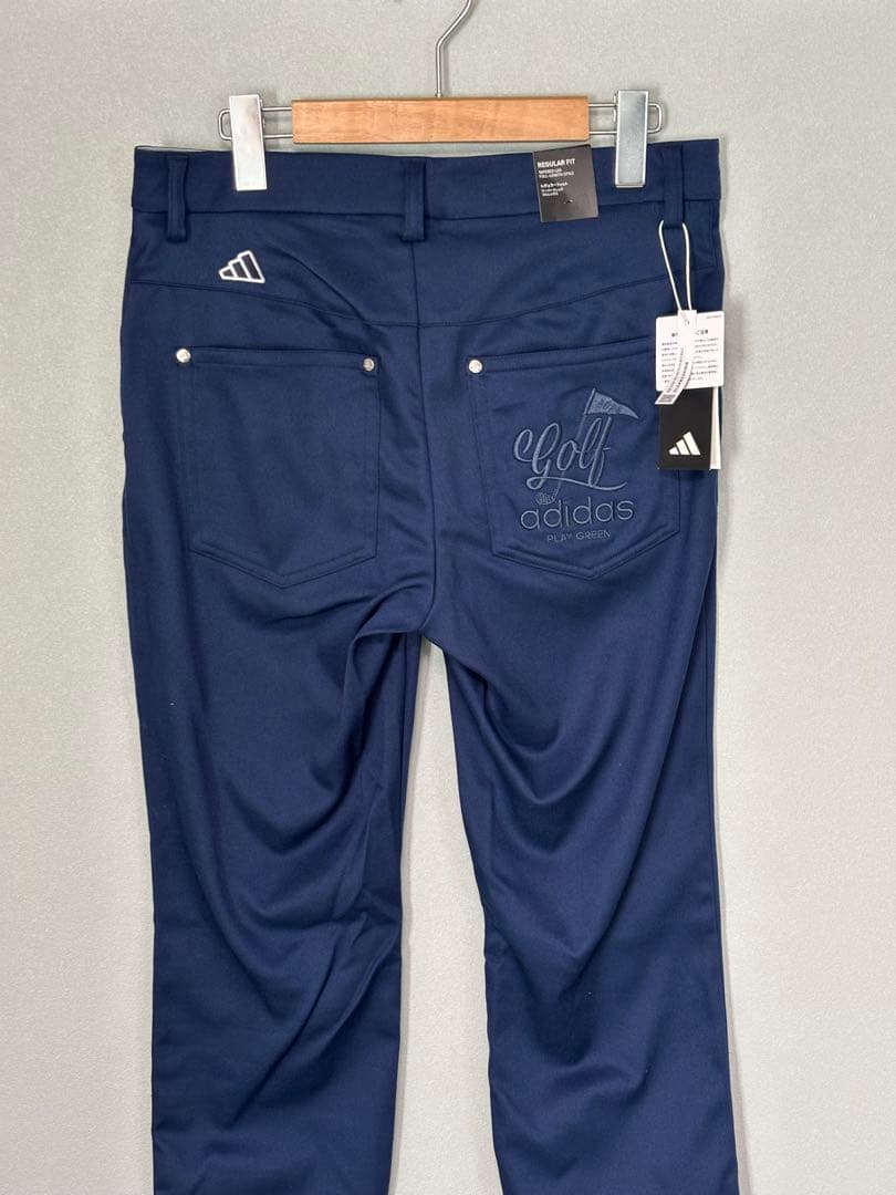 79 M 新品 adidas アディダス ゴルフパンツ 撥水 テーパード メンズ