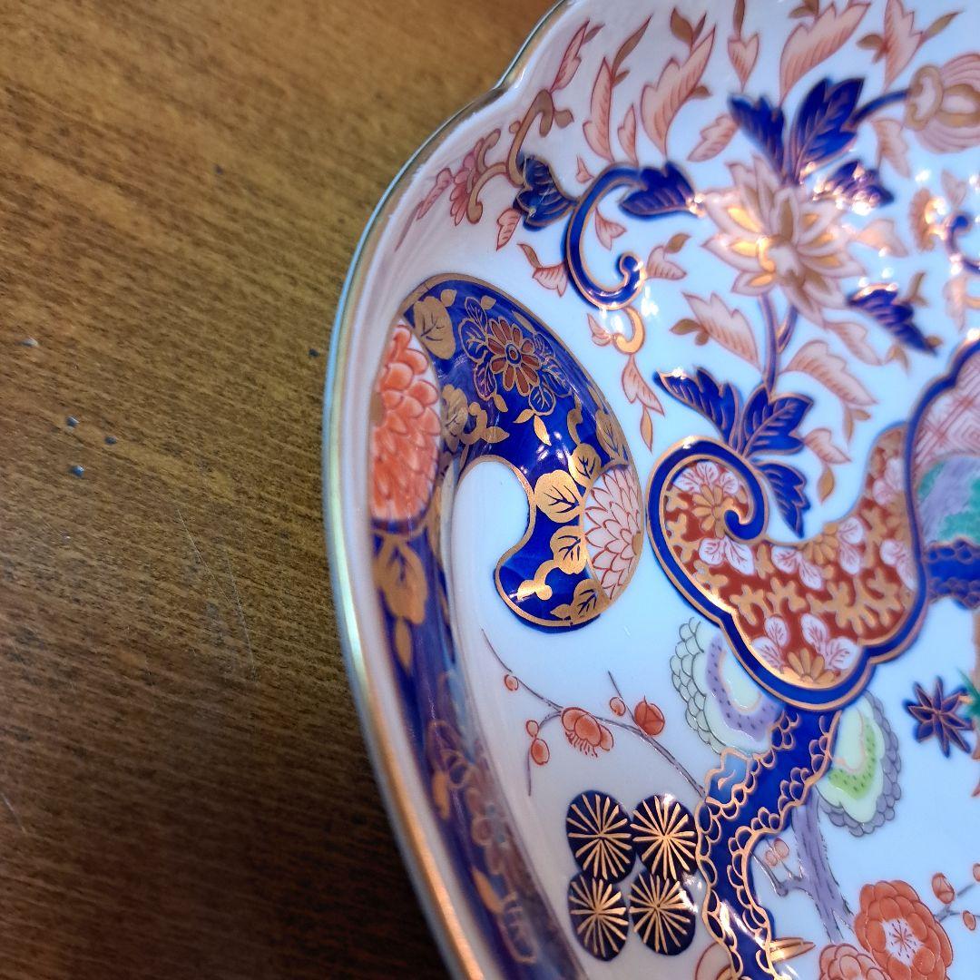 賞美堂　其泉窯　松竹梅鳳凰　有田焼　鮑型　盛皿