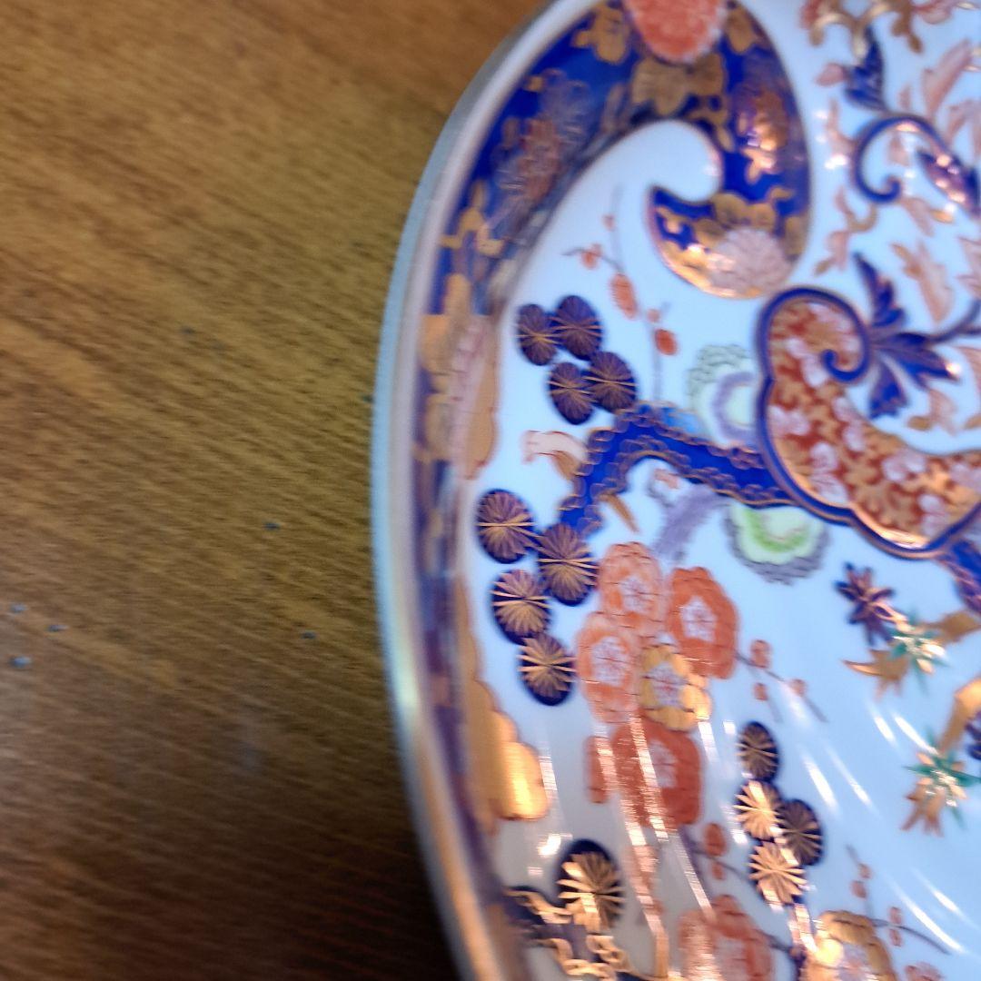 賞美堂　其泉窯　松竹梅鳳凰　有田焼　鮑型　盛皿