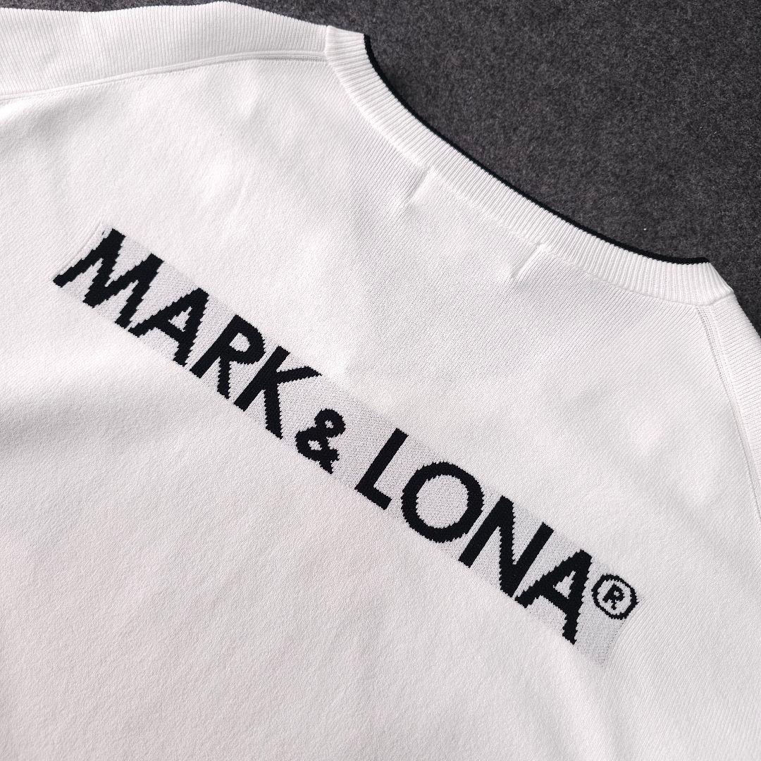 美品 2025年 マークアンドロナ 春ニットセーター スカル ロゴネーム 48L