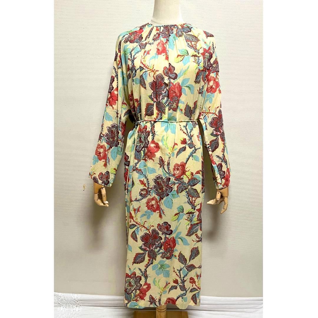 美品 ソレイアード 4way コットンボイル カシュクール ロングワンピース