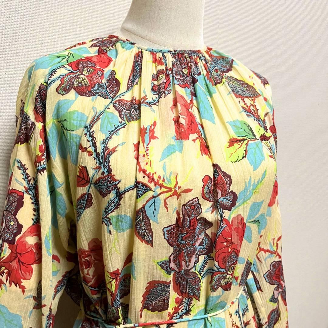 美品 ソレイアード 4way コットンボイル カシュクール ロングワンピース