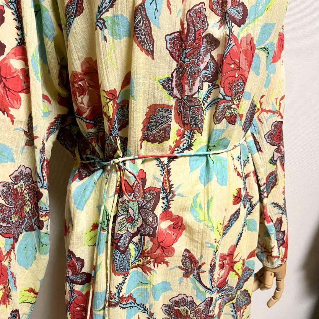 美品 ソレイアード 4way コットンボイル カシュクール ロングワンピース