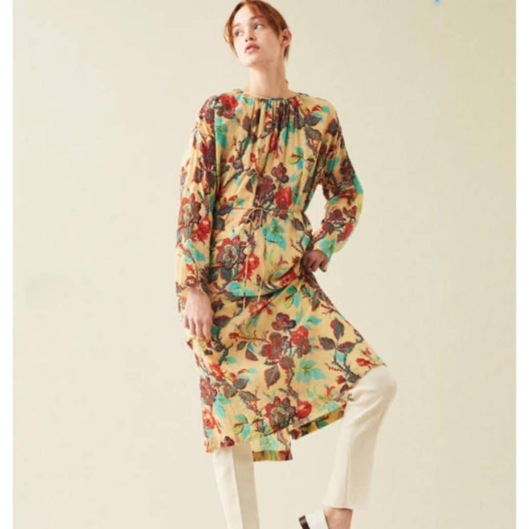 美品 ソレイアード 4way コットンボイル カシュクール ロングワンピース