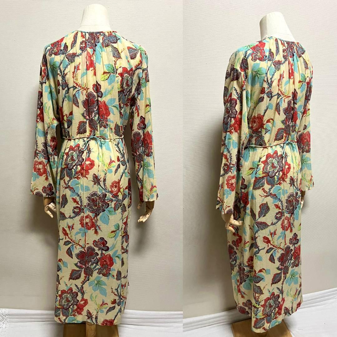 美品 ソレイアード 4way コットンボイル カシュクール ロングワンピース