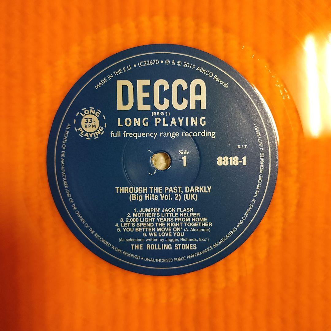 【♦復刻帯付ＬＰオレンジ・ワックス】ローリング・ストーンズ／ビッグ・ヒッツ ２