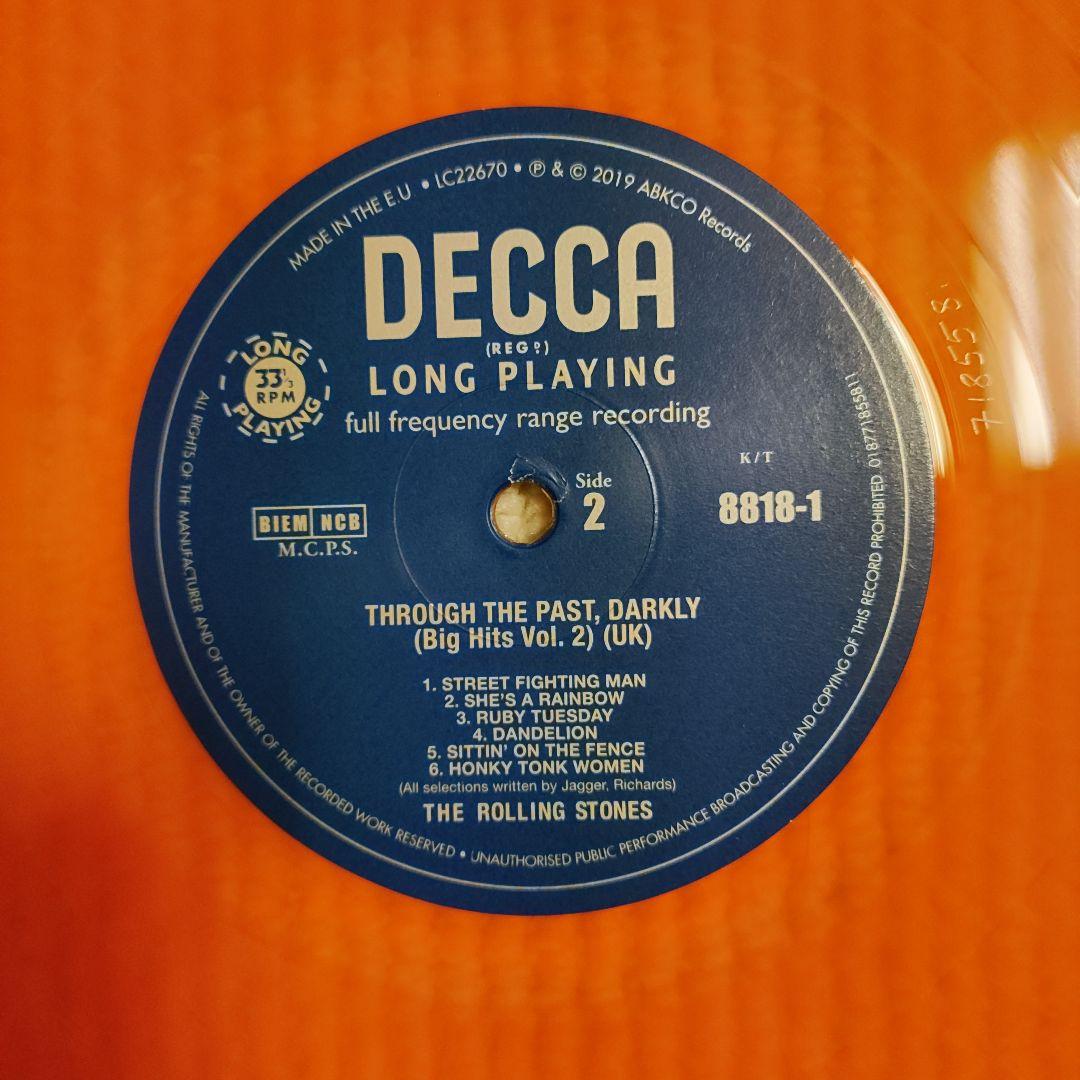 【♦復刻帯付ＬＰオレンジ・ワックス】ローリング・ストーンズ／ビッグ・ヒッツ ２