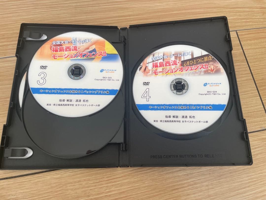 福島西流・モーションオフェンス!! バスケットボール4枚組DVD