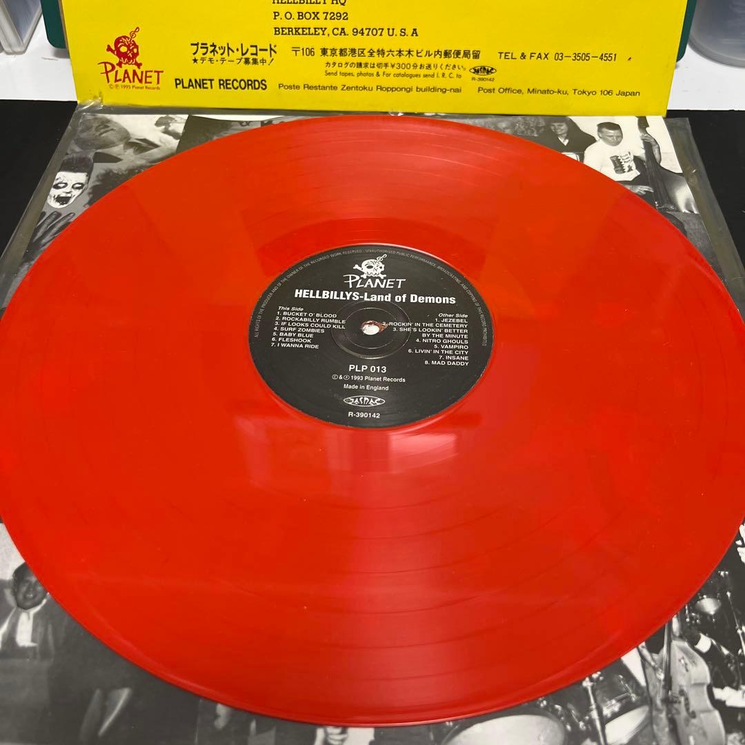 【希少盤】HELLBILLYS '93年日本オリジナルレッドヴァイナルLP
