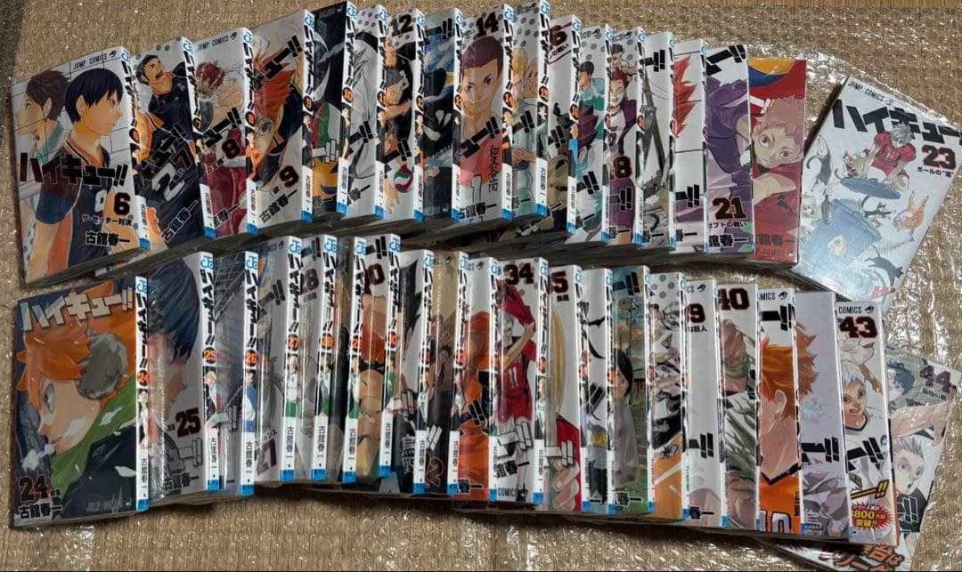 【新品未開封】ハイキュー!! 6巻〜44巻セット（計39冊） 全巻シュリンク付き