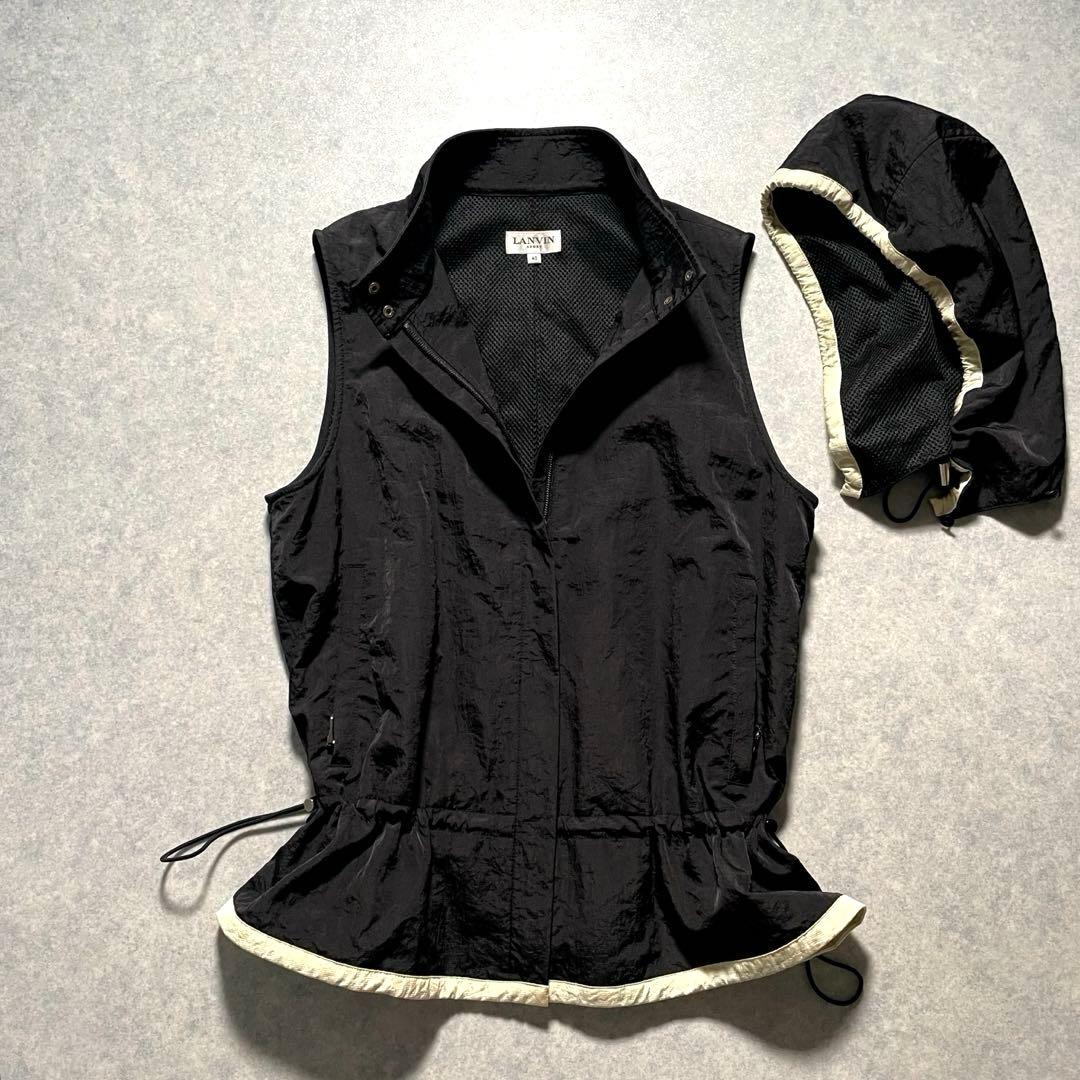 LANVIN SPORT レディース ベスト フリル 2way 40 ニトラ
