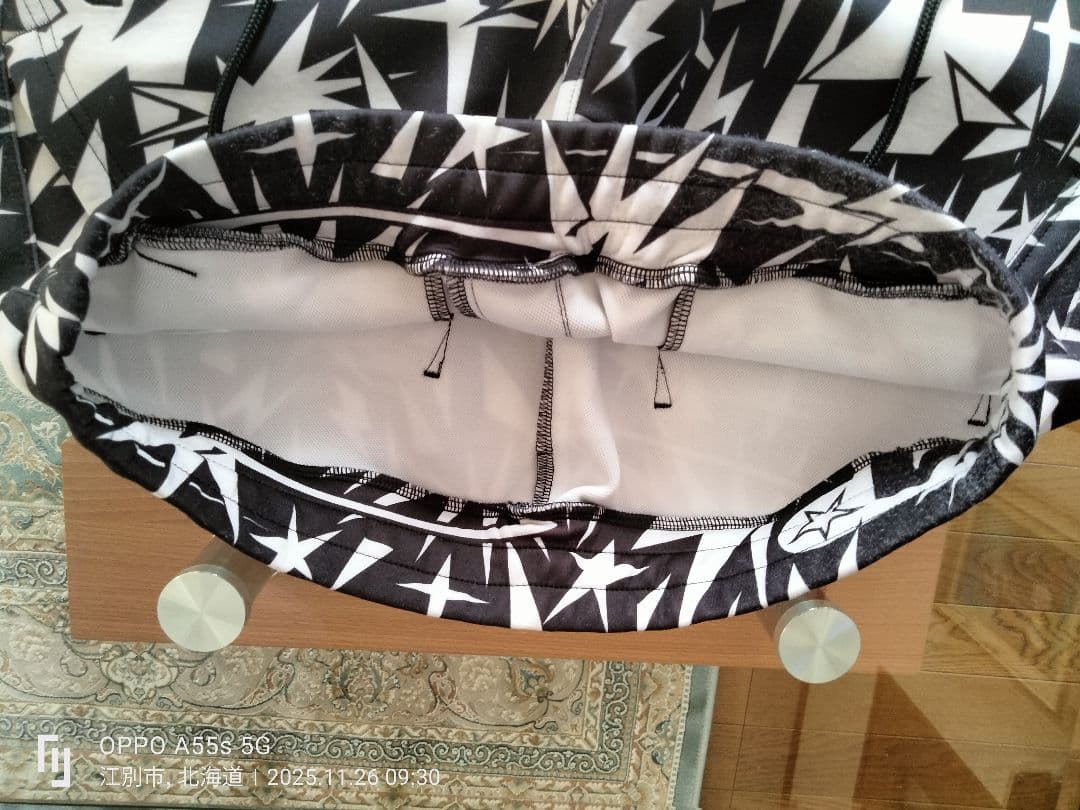 PEARLY GATES鹿の子ダンボールボンディング ギザ星柄ジョガーパンツ